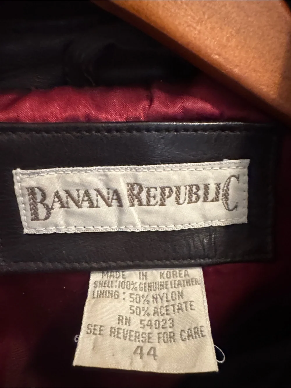 Banana Republic heavy leather